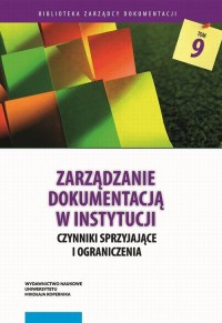 Zarządzanie dokumentacją w instytucji. - okłakda ebooka