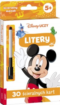 Disney Uczy. Litery. Karty - okładka książki