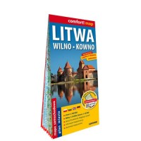 Litwa Wilno Kowno laminowana mapa - okładka książki