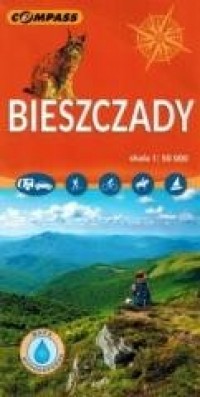 Mapa turystyczna - Bieszczady 1:50 - okładka książki