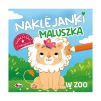 Naklejanki maluszka. W zoo - okładka książki