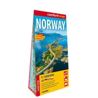Norwegia (Norway) laminowana mapa - okładka książki