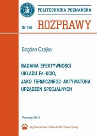 Badania efektywności układu Fe–KClO4 - okłakda ebooka