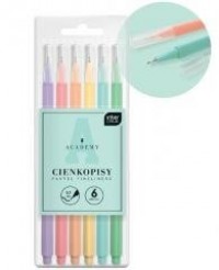 Cienkopisy pastelowe Academy 6 - zdjęcie produktu