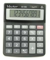 Kalkulator Vector KAV CD-1202 BLK - zdjęcie produktu