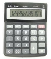 Kalkulator Vector KAV CD-2401 BLK - zdjęcie produktu