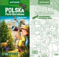 Polska Parki Narodowe - mapa + - okładka książki