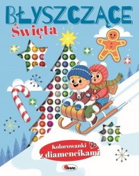Błyszczące święta. Kolorowanki - okładka książki