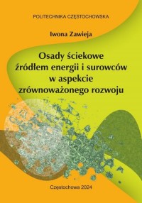 Osady ściekowe źródłem energii - okłakda ebooka