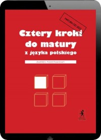 Cztery kroki do matury z języka - okłakda ebooka