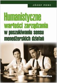Humanistyczne wartości zarządzania - okłakda ebooka