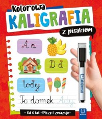 Kolorowa kaligrafia z pisakiem. - okładka książki