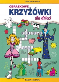 Obrazkowe krzyżówki dla dzieci. - okładka książki