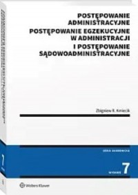 Postępowanie administracyjne, postępowanie - okładka książki