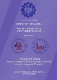 Współczesne tendencje w inżynierii - okłakda ebooka