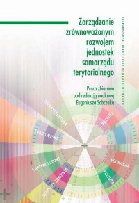 Zarządzanie zrównoważonym rozwojem - okłakda ebooka