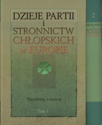 Dzieje partii i stronnictw chłopskich - okładka książki