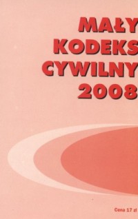 Mały kodeks cywilny 2008 - okładka książki