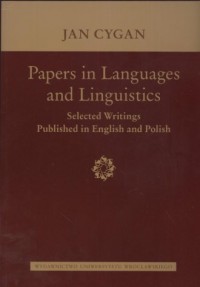 Papers in Languages and Linguistics. - okładka książki