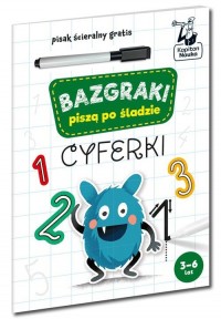 Bazgraki piszą po śladzie Cyferki - okładka książki