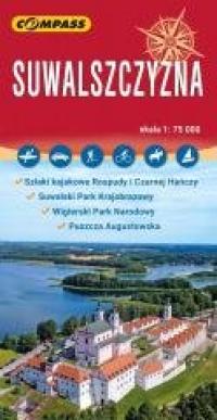 Mapa turystyczna - Suwalszczyzna - okładka książki