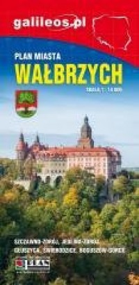 Plan miasta - Wałbrzych, mapa - - okładka książki