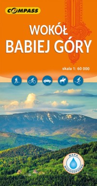 Wokół Babiej Góry - mapa laminowana - okładka książki