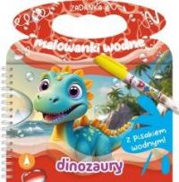 Zadanka & malowanki wodne. Dinozaury - okładka książki