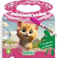 Zadanka & malowanki wodne. Kotki - okładka książki