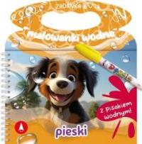 Zadanka & malowanki wodne. Pieski - okładka książki