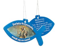 Zawieszka - Rybka z modlitwą kierowcy - zdjęcie