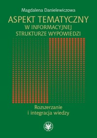 Aspekt tematyczny w informacyjnej - okłakda ebooka
