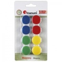 Magnesy do tablic 25 mm 8szt - zdjęcie produktu
