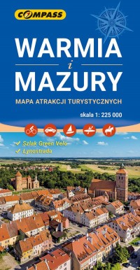 Mapa atrakcji turystycznych - Warmia - okładka książki