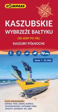 Mapa turystyczna - Kaszubskie wybrzeże - okładka książki