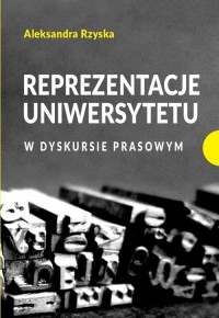 Reprezentacje uniwersytetu w dyskursie - okłakda ebooka