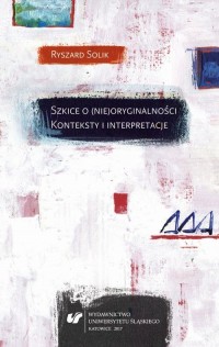 Szkice o (nie)oryginalności. Konteksty - okłakda ebooka