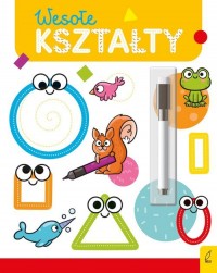 Wesoła nauka Wesołe kształty Flamaster - okładka książki