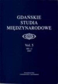 Gdańskie Studia Międzynarodowe. - okładka książki