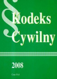 Kodeks cywilny 2008 - okładka książki