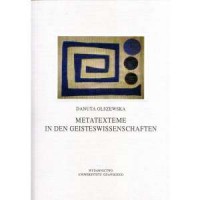 Metatexteme in den Geisteswissenschaften - okładka książki