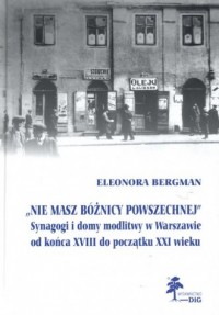 Nie masz bóżnicy powszechnej. Synagogi - okładka książki