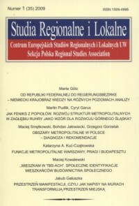 Studia Regionalne i Lokalne / Regional - okładka książki