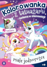 Kolorowanka z tatuażami - świecą - okładka książki