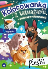 Kolorowanka z tatuażami - świecą - okładka książki