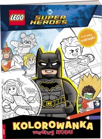 Lego DC COMICS Kolorowanka według - okładka książki