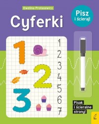 Pisz i ścieraj! Cyferki - okładka książki