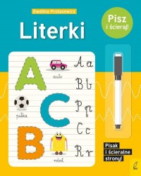Pisz i ścieraj! Literki - okładka książki