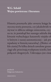 Wojna powietrzna i literatura - okłakda ebooka