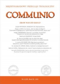 Communio (1/2020). ZBAW NAS ODE - okładka książki